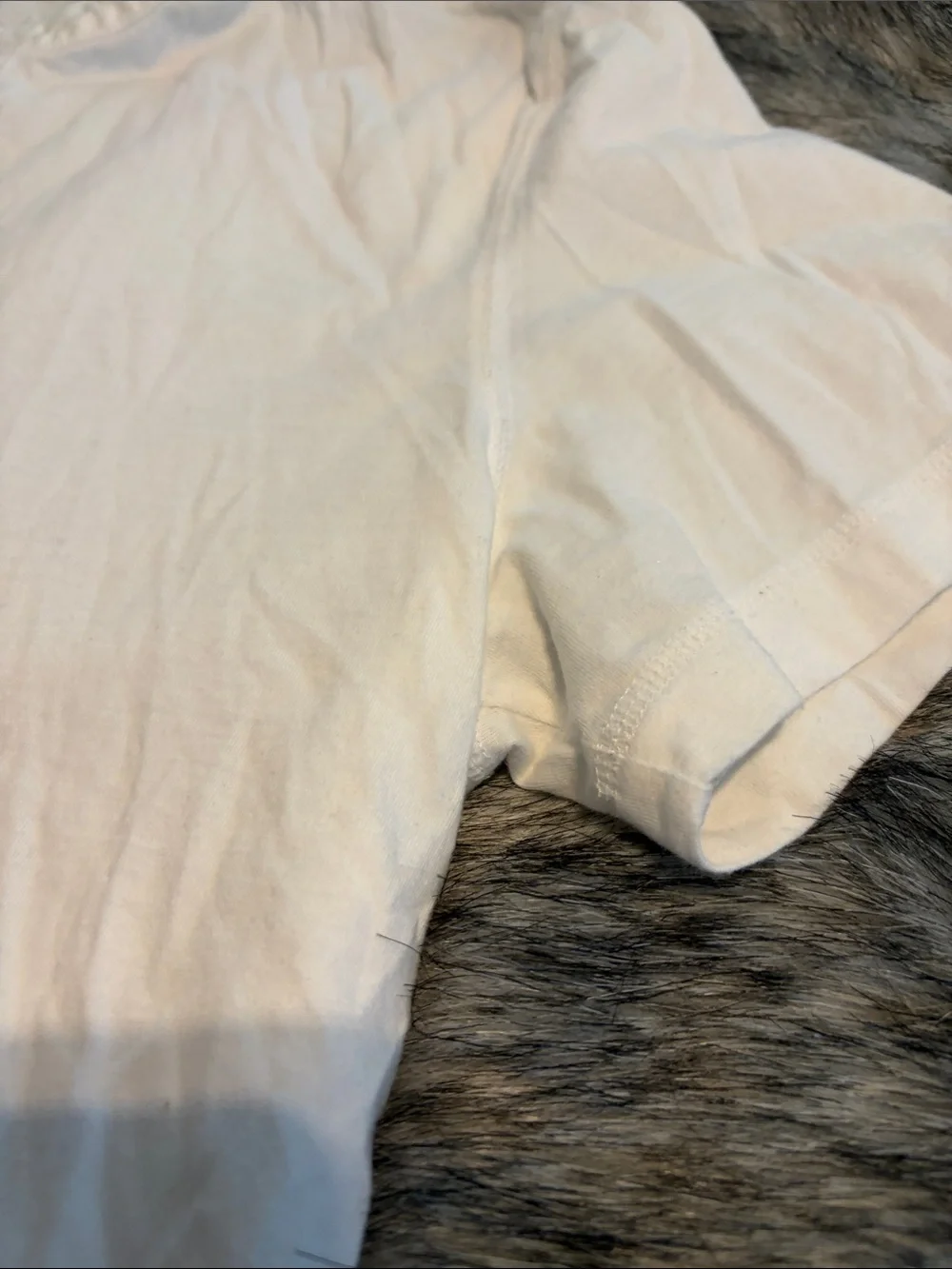 Banana Republic White Organic Cotton Henley Button-Down Shirt - Men's